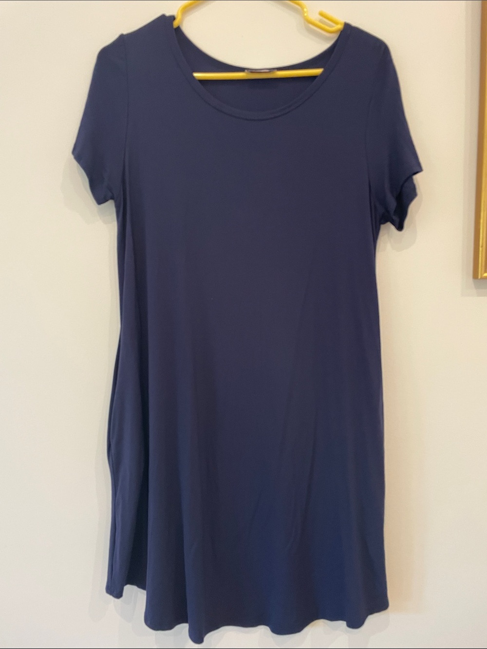 Jenny Boston navy blue swing dress